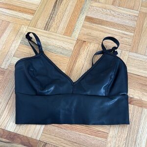 Olivaceous Black Crop Top